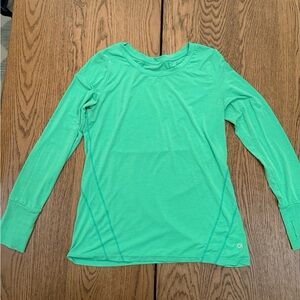 GAP GapFit breathe Green Long Sleeve Athletic Top